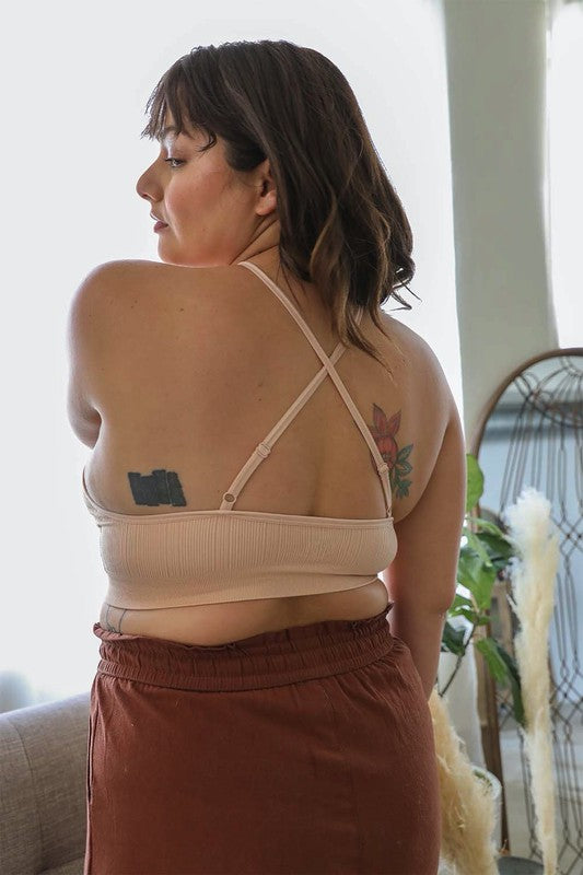 Plus Size Crochet Lace High Neck Bralette-Leto Accessories-[option4]-[option5]-[option6]-[option7]-[option8]-Shop-Boutique-Clothing-for-Women-Online