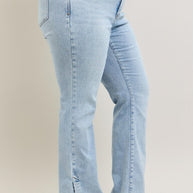 Judy Blue Tummy Control Vintage Wash Side Slit Slim Boot Jeans-Trendsi-[option4]-[option5]-[option6]-[option7]-[option8]-Shop-Boutique-Clothing-for-Women-Online