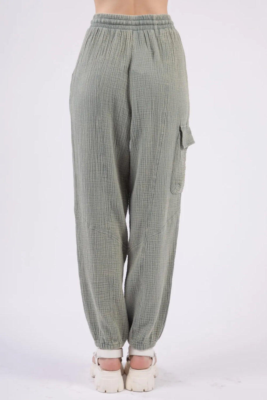 VERY J Washed Woven Crinkle Gauze Drawstring Pants-pants-Trendsi-[option4]-[option5]-[option6]-[option7]-[option8]-Shop-Boutique-Clothing-for-Women-Online