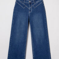 Denim Stitch High-Waist Cuff Jeans-JUNIPER BLVD-[option4]-[option5]-[option6]-[option7]-[option8]-Shop-Boutique-Clothing-for-Women-Online