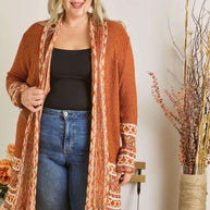 ADORA Full Size Fringe Hem Aztec Border Cardigan-Cardigan-Trendsi-[option4]-[option5]-[option6]-[option7]-[option8]-Shop-Boutique-Clothing-for-Women-Online