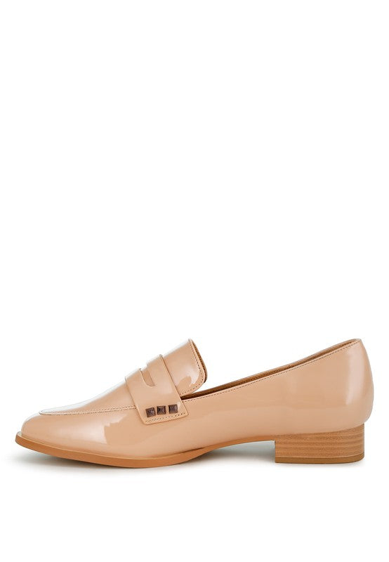 Noshiya Patent Pleather Penny Loafers-Rag Company-[option4]-[option5]-[option6]-[option7]-[option8]-Shop-Boutique-Clothing-for-Women-Online