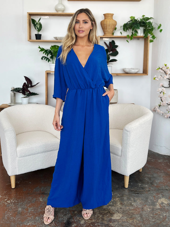 Double Take Half Sleeve Wide Leg Jumpsuit-Trendsi-[option4]-[option5]-[option6]-[option7]-[option8]-Shop-Boutique-Clothing-for-Women-Online