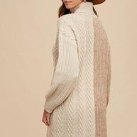 Annie Wear Color Block Turtleneck Sweater Dress-Dresses-Trendsi-[option4]-[option5]-[option6]-[option7]-[option8]-Shop-Boutique-Clothing-for-Women-Online