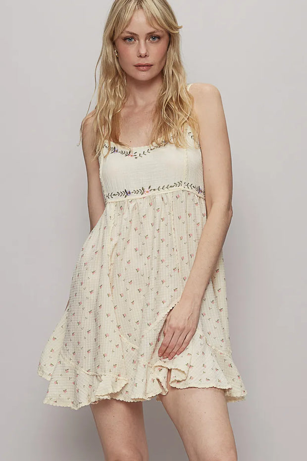 POL Ruffled Hem Floral Print Cami Mini Dress-Dresses-Trendsi-[option4]-[option5]-[option6]-[option7]-[option8]-Shop-Boutique-Clothing-for-Women-Online