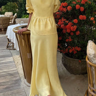 Tie Front Peplum Top and Skirt Set-Sets-Trendsi-[option4]-[option5]-[option6]-[option7]-[option8]-Shop-Boutique-Clothing-for-Women-Online