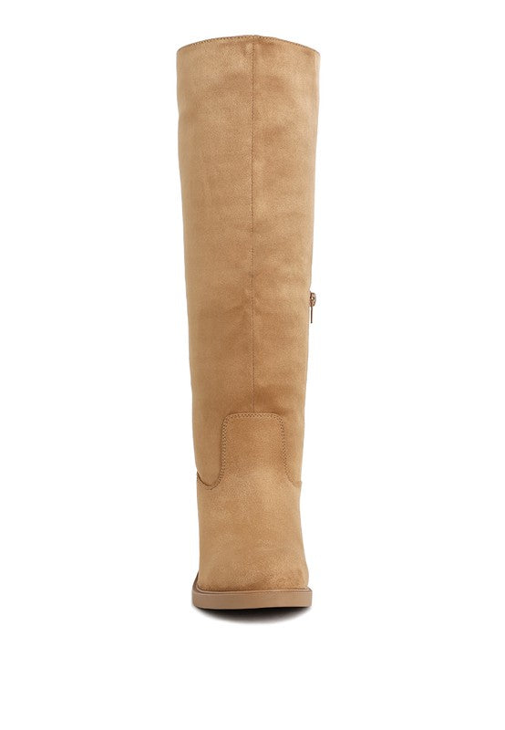 Chiru Round Toe Microfiber Calf Boots-Rag Company-[option4]-[option5]-[option6]-[option7]-[option8]-Shop-Boutique-Clothing-for-Women-Online