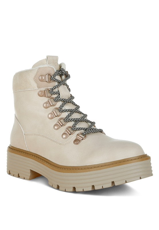 Boskoff Lace-Up Chunky Warm Ankle Boots-Rag Company-[option4]-[option5]-[option6]-[option7]-[option8]-Shop-Boutique-Clothing-for-Women-Online