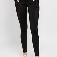 Active Jersey Mesh Striped 3-Pocket Leggings-Yelete-[option4]-[option5]-[option6]-[option7]-[option8]-Shop-Boutique-Clothing-for-Women-Online