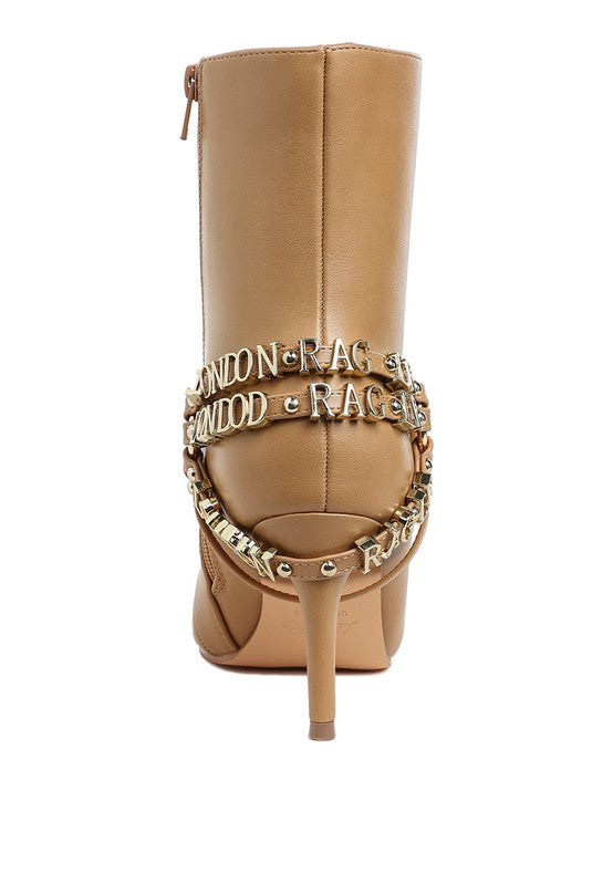 Nicene Harness Detail Stiletto Boots-Rag Company-[option4]-[option5]-[option6]-[option7]-[option8]-Shop-Boutique-Clothing-for-Women-Online