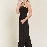 SMOCKED TIE STRAP JUMPSUIT PLUS SIZE-Jade By Jane-[option4]-[option5]-[option6]-[option7]-[option8]-Shop-Boutique-Clothing-for-Women-Online