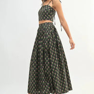 MABLE Floral Crop Top and Skirt Set-sets-Trendsi-[option4]-[option5]-[option6]-[option7]-[option8]-Shop-Boutique-Clothing-for-Women-Online
