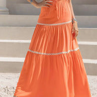 High Waist Maxi Tiered Skirt-Skirts-Trendsi-[option4]-[option5]-[option6]-[option7]-[option8]-Shop-Boutique-Clothing-for-Women-Online