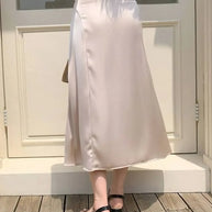 Asymmetric Wrap Midi Skirt with Fluted Hem-Skirts-Trendsi-[option4]-[option5]-[option6]-[option7]-[option8]-Shop-Boutique-Clothing-for-Women-Online