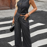 Striped Button Down Tank and Pants Denim Set-DENIM-Trendsi-Striped Suit-S-[option4]-[option5]-[option6]-[option7]-[option8]-Shop-Boutique-Clothing-for-Women-Online
