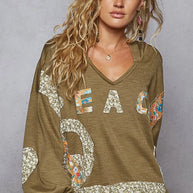 POL Peace Patch Floral Long Sleeve Hoodie-Sweatshirts-Trendsi-[option4]-[option5]-[option6]-[option7]-[option8]-Shop-Boutique-Clothing-for-Women-Online