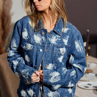 BiBi Washed Tie Dye Denim Jacket-Jacket-Trendsi-[option4]-[option5]-[option6]-[option7]-[option8]-Shop-Boutique-Clothing-for-Women-Online