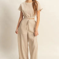 HYFVE Round Neck Short Sleeve Top and Pants Set-Sets-Trendsi-[option4]-[option5]-[option6]-[option7]-[option8]-Shop-Boutique-Clothing-for-Women-Online