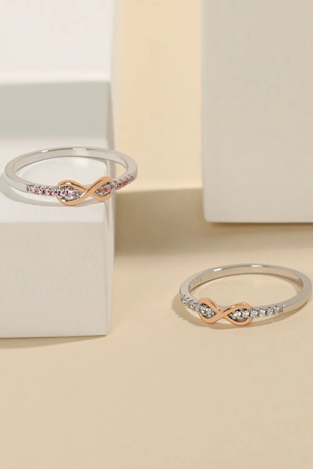 925 Sterling Silver Inlaid Zircon Infinity Symbol Ring-RINGS-Trendsi-[option4]-[option5]-[option6]-[option7]-[option8]-Shop-Boutique-Clothing-for-Women-Online