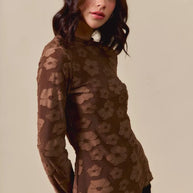 SO ME Stretched Jacquard Casual Tops with Thumb Opening-Blouses-Trendsi-[option4]-[option5]-[option6]-[option7]-[option8]-Shop-Boutique-Clothing-for-Women-Online