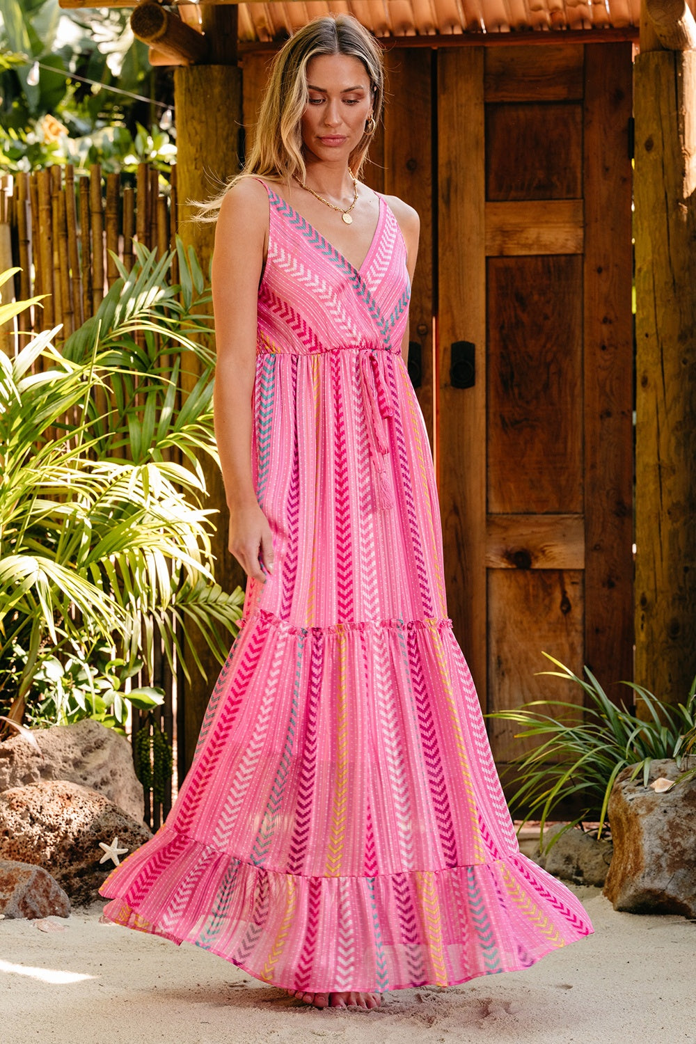 Printed Surplice Maxi Cami Dress-Trendsi-[option4]-[option5]-[option6]-[option7]-[option8]-Shop-Boutique-Clothing-for-Women-Online