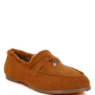 Ohrid Suede & Faux Fur Flat Loafers-Rag Company-[option4]-[option5]-[option6]-[option7]-[option8]-Shop-Boutique-Clothing-for-Women-Online