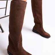 Chiru Round Toe Microfiber Calf Boots-Rag Company-[option4]-[option5]-[option6]-[option7]-[option8]-Shop-Boutique-Clothing-for-Women-Online