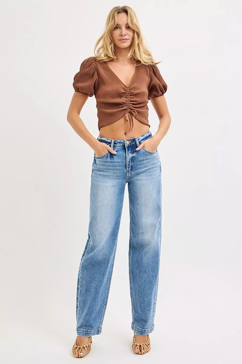 RISEN High Rise Wide Baggy Jeans-Jeans-Trendsi-[option4]-[option5]-[option6]-[option7]-[option8]-Shop-Boutique-Clothing-for-Women-Online