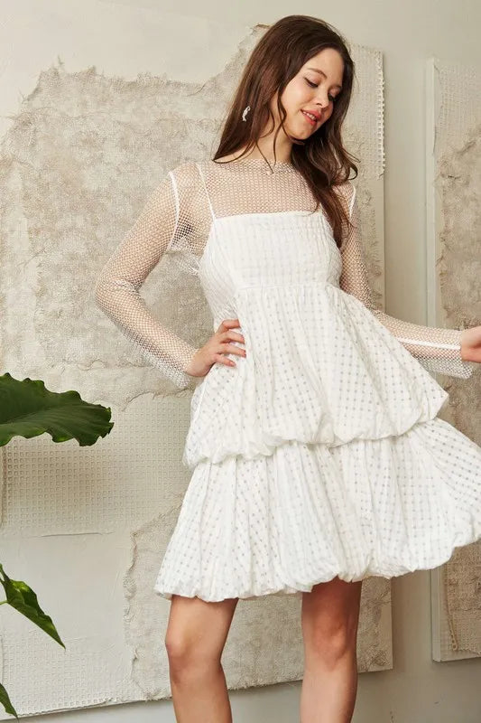 Davi & Dani Checker Print Side Pockets Textured Mini Dress-Dresses-Trendsi-[option4]-[option5]-[option6]-[option7]-[option8]-Shop-Boutique-Clothing-for-Women-Online