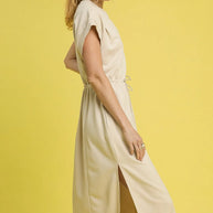 Umgee Side Slit Short Sleeve Midi Tee Dress-Dresses-Trendsi-[option4]-[option5]-[option6]-[option7]-[option8]-Shop-Boutique-Clothing-for-Women-Online