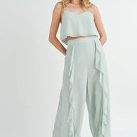 MABLE Crop Cami and Ruffled Wide Leg Pants Set-two piece set-Trendsi-[option4]-[option5]-[option6]-[option7]-[option8]-Shop-Boutique-Clothing-for-Women-Online