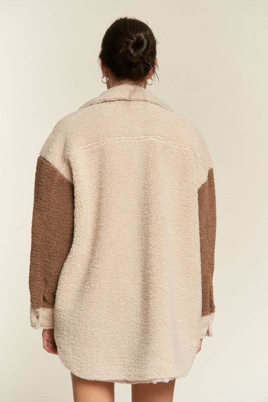 Colorblock Sherpa Jacket-Jade By Jane-[option4]-[option5]-[option6]-[option7]-[option8]-Shop-Boutique-Clothing-for-Women-Online