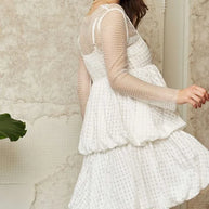 Davi & Dani Checker Print Side Pockets Textured Mini Dress-Dresses-Trendsi-[option4]-[option5]-[option6]-[option7]-[option8]-Shop-Boutique-Clothing-for-Women-Online