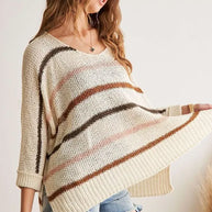 ADORA Full Size Multi Color Strip Sweater-Sweaters-Trendsi-[option4]-[option5]-[option6]-[option7]-[option8]-Shop-Boutique-Clothing-for-Women-Online