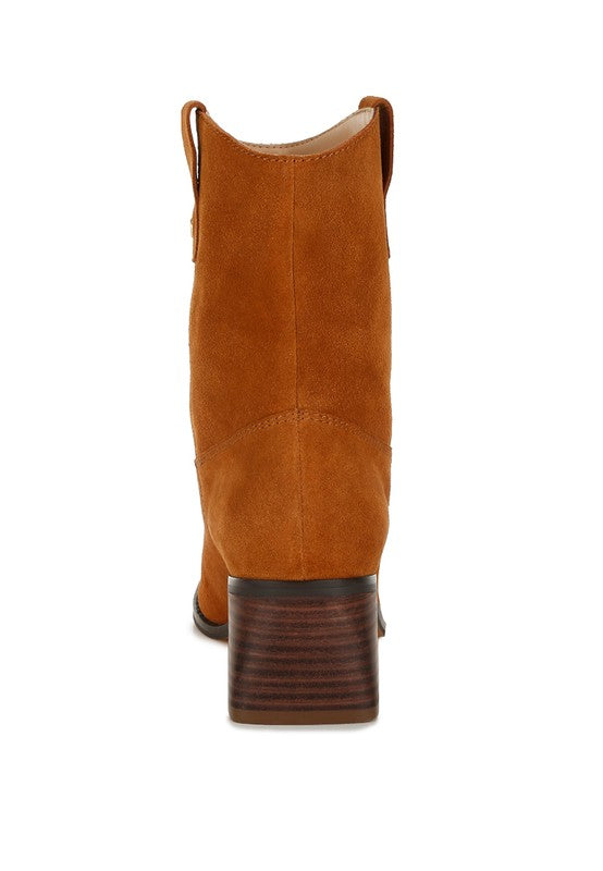 Emberly Suede Square Toe Ankle Boots-Rag Company-[option4]-[option5]-[option6]-[option7]-[option8]-Shop-Boutique-Clothing-for-Women-Online