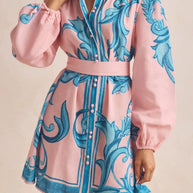 Printed Long Sleeve Shirt Dress-Dresses-Trendsi-[option4]-[option5]-[option6]-[option7]-[option8]-Shop-Boutique-Clothing-for-Women-Online