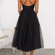 Sweetheart Neck Tulle Midi Dress-Dresses-Trendsi-[option4]-[option5]-[option6]-[option7]-[option8]-Shop-Boutique-Clothing-for-Women-Online