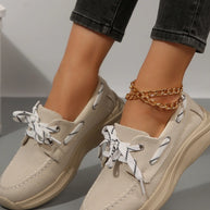 Lace Up Round Toe Sneakers-Sneakers-Trendsi-[option4]-[option5]-[option6]-[option7]-[option8]-Shop-Boutique-Clothing-for-Women-Online