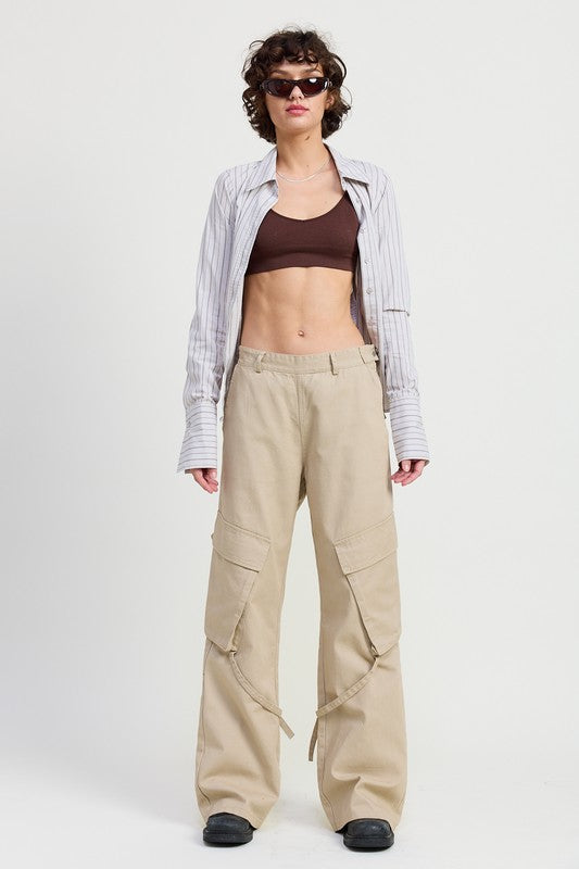 CARGO PANTS WITH POCKET DETAIL-Emory Park-[option4]-[option5]-[option6]-[option7]-[option8]-Shop-Boutique-Clothing-for-Women-Online