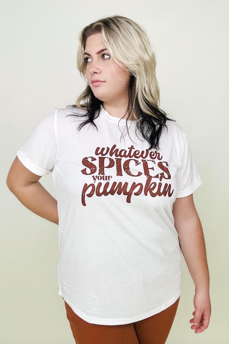 Whatever Spices Your Pumpkin Graphic Tee-T-shirts-Kiwidrop-[option4]-[option5]-[option6]-[option7]-[option8]-Shop-Boutique-Clothing-for-Women-Online