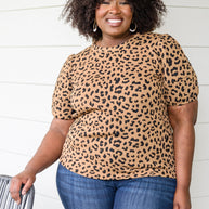 Spotted Animal Print Blouse-Womens-Ave Shops-[option4]-[option5]-[option6]-[option7]-[option8]-Shop-Boutique-Clothing-for-Women-Online