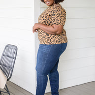 Spotted Animal Print Blouse-Womens-Ave Shops-[option4]-[option5]-[option6]-[option7]-[option8]-Shop-Boutique-Clothing-for-Women-Online