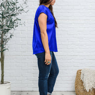 Isn't it Ironic Shirt in Blue-Womens-Ave Shops-[option4]-[option5]-[option6]-[option7]-[option8]-Shop-Boutique-Clothing-for-Women-Online