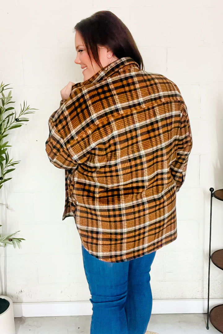 Put Together Rust Plaid & Animal Print Button Down Shacket-Haptics-[option4]-[option5]-[option6]-[option7]-[option8]-Shop-Boutique-Clothing-for-Women-Online