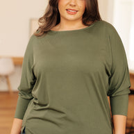 A Day Together Long Sleeve Top in Olive-Tops-Ave Shops-[option4]-[option5]-[option6]-[option7]-[option8]-Shop-Boutique-Clothing-for-Women-Online