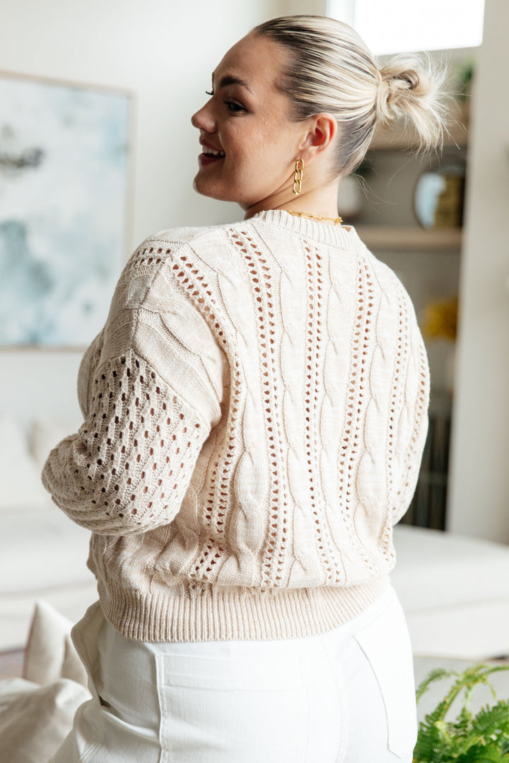 A Note of Thanks Cable Knit Sweater-Tops-Ave Shops-[option4]-[option5]-[option6]-[option7]-[option8]-Shop-Boutique-Clothing-for-Women-Online