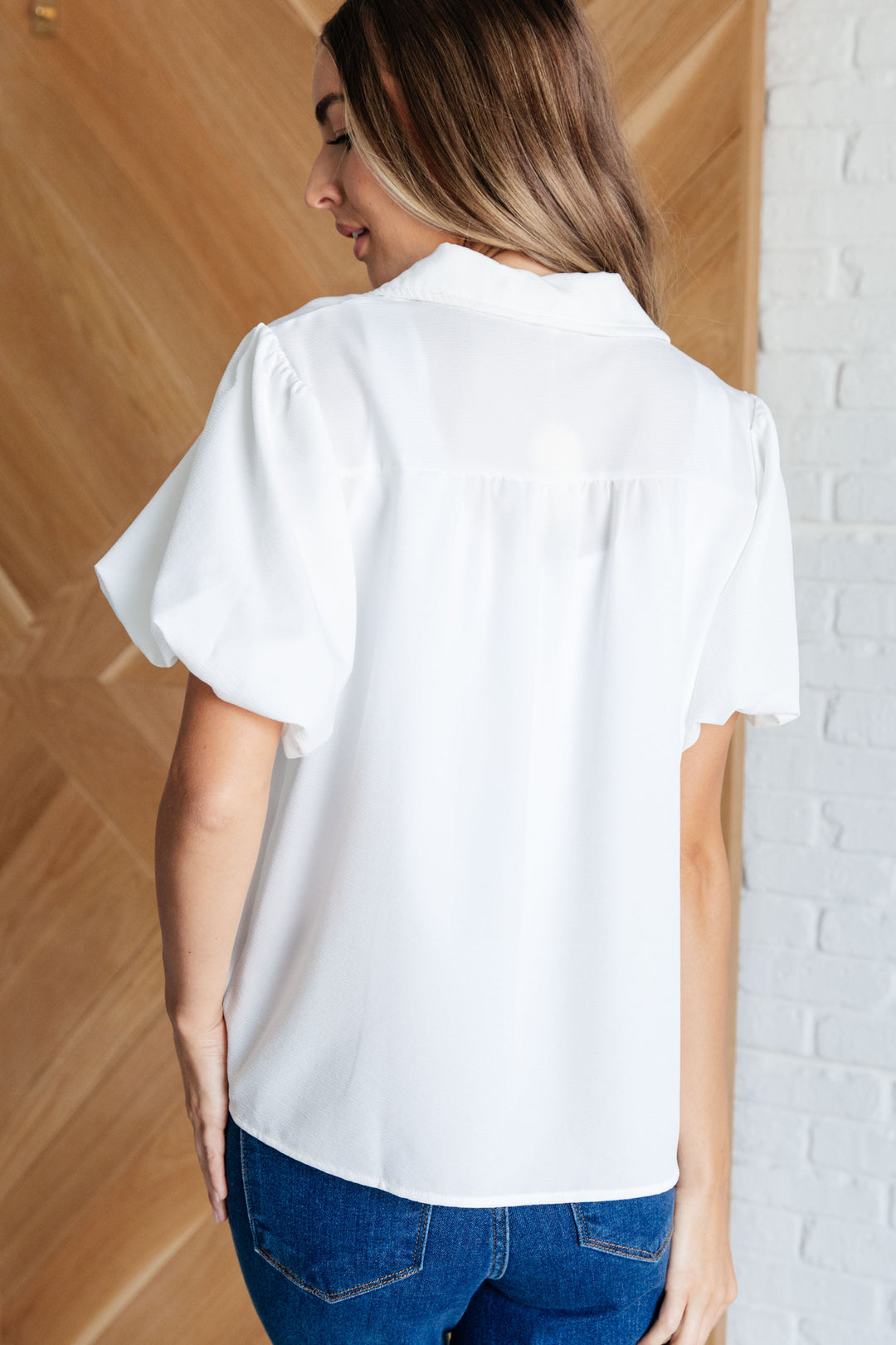 A Sixth Sense Balloon Sleeve Blouse-Tops-Ave Shops-[option4]-[option5]-[option6]-[option7]-[option8]-Shop-Boutique-Clothing-for-Women-Online