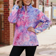 Pastel Skies Fleece Pullover-And The Why-[option4]-[option5]-[option6]-[option7]-[option8]-Shop-Boutique-Clothing-for-Women-Online