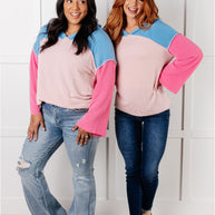 A-Tisket A-Tasket Color Block Pullover-Tops-Ave Shops-[option4]-[option5]-[option6]-[option7]-[option8]-Shop-Boutique-Clothing-for-Women-Online