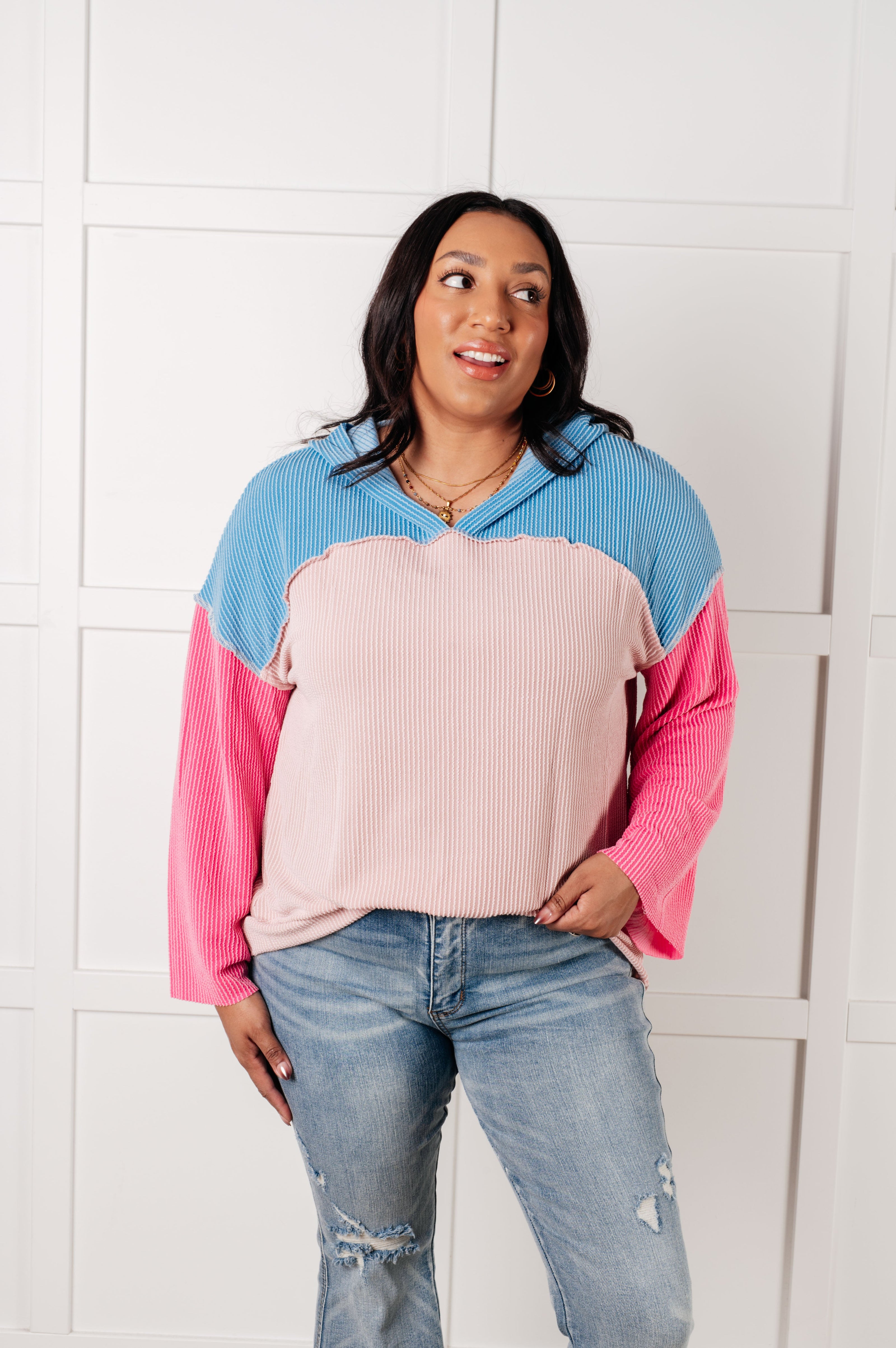 A-Tisket A-Tasket Color Block Pullover-Tops-Ave Shops-[option4]-[option5]-[option6]-[option7]-[option8]-Shop-Boutique-Clothing-for-Women-Online